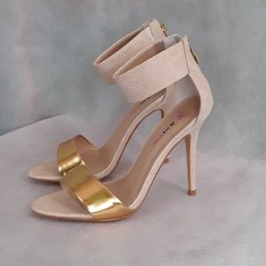 JustFab Lorient Heels Size 6.5  Color: Nude